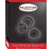 MALESATION Cock Ring Set Beginner (Ø 2,20 cm, 2,70 cm & 3,00 cm) - Cock Ring Set Beginner