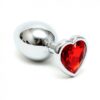 BUTT PLUG SMALL WITH HEARTSHAPED CRISTAL (UNISEX) - BUTT PLUG