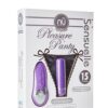 NU SENSUELLE PLEASURE PANTY BULLET PURPL - ασύρματο χειριστήριο. Μαύρο δαντελωτό εσώρουχο