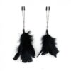 NIPPLE CLAMPS WITH FEATHERS - Κλιπσάκια θηλών με φτερά