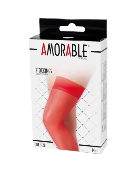 Κάλτσες Amorable by Rimba - Stockings - One Size - Red