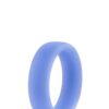 PER. SILICONE GLOW COCK RING BLUE -