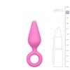 E.T. PINK BUTTPLUG W. PULL RING - S -