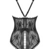 OBSESSIVE - BEHINDY CROTCHLESS TEDDY BLACK L/XL -