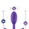 LUXE PURPLE WEARABLE VIBRA SLIM PLUG S -