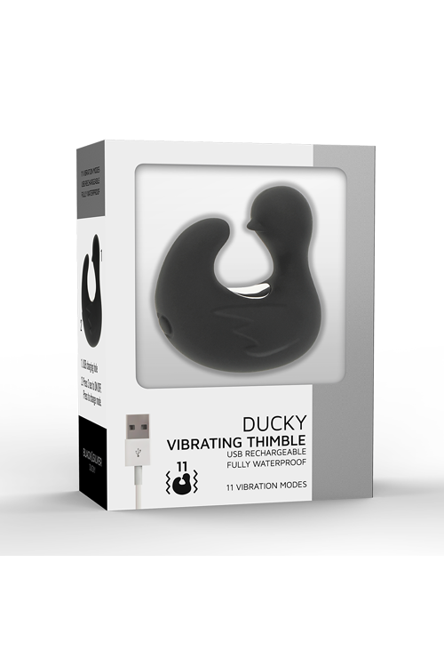 DUCKYMANIA BLACK VIBRATOR -