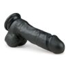 E.T. REALISTIC DILDO 17,5CM BLACK -