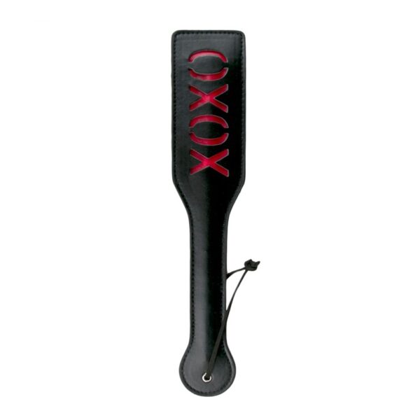 E.T. XO XO BLACK LEATHER PADDLE -