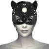 COQUETTE MASK W. CAT EARS - VEGAN LEATHER -