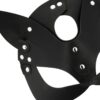 COQUETTE MASK W. CAT EARS - VEGAN LEATHER -