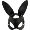 COQUETTE MASK W. BUNNY EARS - VEGAN LEATHER -