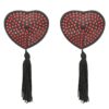 COQUETTE BLACK/RED HEART NIPPLE COVERS -