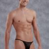 DOREANSE BLACK PANTHER MEN'S THONG - XL -