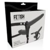 F.S. DOUBLE STRAP-ON VIBR. 15CM BLACK -