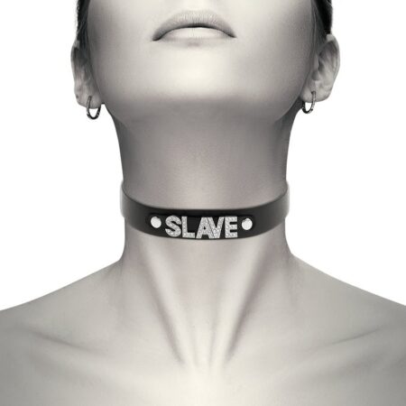 COQUETTE CHOCKER SLAVE - VEGAN LEATHER -