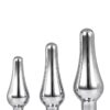 PLEASURE PLUG SET SILVER 3PCS -