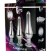 PLEASURE PLUG SET SILVER 3PCS -