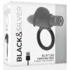 BLACK&SILVER BURTON VIBRATING RING -