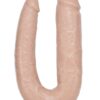 DR. SKIN VANILLA 18INCH DOUBLE DILDO -