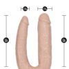 DR. SKIN VANILLA 18INCH DOUBLE DILDO -