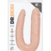 DR. SKIN VANILLA 18INCH DOUBLE DILDO -