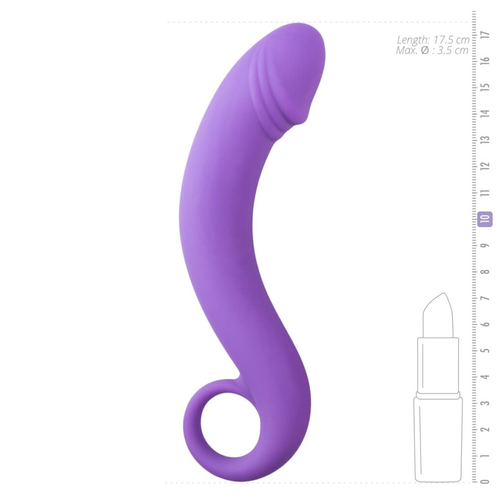 E.T. SILICONE PURPLE PROSTATE DILDO -