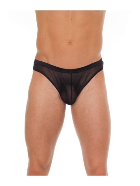 AMORABLE - BLACK TRANSPARENT THONG OS (1923) -
