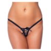 AMORABLE - BLACK G-STRING W. LACE OS (1326) -