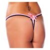 AMORABLE - BLACK/PINK G-STRING W. LACE OS (1328) -