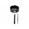 DARKNESS COLLAR W. LEASH TITANIUM -
