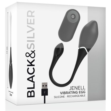 BLACK&SILVER JENEL VIBR. EGG -