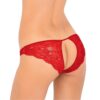 PURE NV CROTCHLESS PANTY RED M/L -