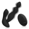 BLACK&SILVER - CORA ANAL PLUG SILICONE REMOTE CONTROL