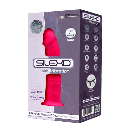 SILEXD PINK VIBRATOR 7INCH MODEL 2