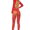 MAD LOVE BODYSTOCKING RED, OS