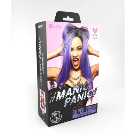 Manic Panic® Amethyst Ombre™ Super Vixen Wig, Long Straight with Side Parting, Heat Styleable