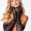 BACI LEOPARD LACE OPERA GLOVE