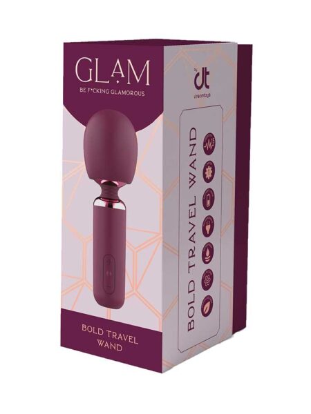 Glam Bold Travel Wand Vibrator - Dream Toys