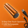 Kool Vibes By Blush® | Discreet & Travel-Friendly Mini Bullet Vibrator - 10 Vibration Modes Clitoral Stimulator - Tangerine