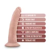 Ομοίωμα πέους DR SKIN Plus 7 Inch Posable Dildo Vanilla