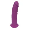 DILDO 6INCH PURPLE THERMO REACTIVE - REAL LOVE DREAMTOYS