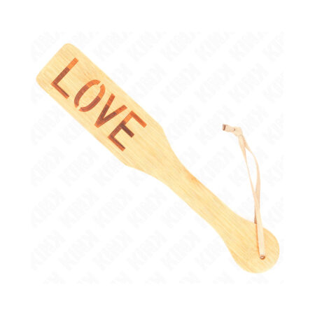 Κουπί από bamboo KINK - BAMBOO PALETTE WORD LOVE 32 X 5.5 CM