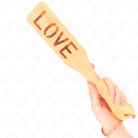 Κουπί από bamboo KINK - BAMBOO PALETTE WORD LOVE 32 X 5.5 CM