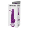 Ρεαλιστικό ομοίωμα DILDO 8.5INCH WITH BALLS PURPLE THERMO REACTIVE - REAL LOVE DREAMTOYS