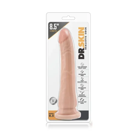 Ρεαλιστικό ομοίωμα πέους Dr. Skin By Blush® | Realistic Cock Realistic Vanilla 8.5-Inch long Dildo With Suction Cup Base