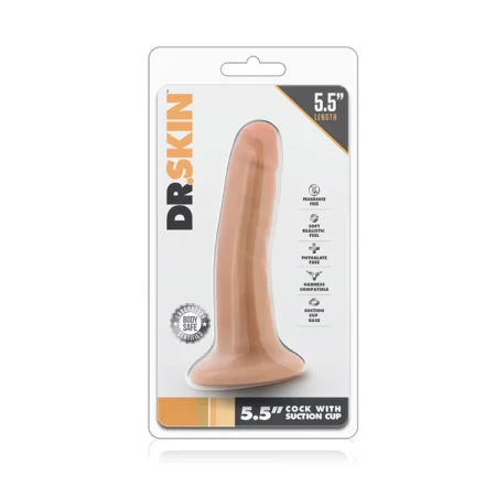 Ρεαλιστικό ομοίωμα πέους Dr. Skin By Blush® | Realistic Vanilla 5.5-Inch long Dildo With Suction Cup Base