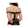 Ρυθμιζόμενη ζώνη συγκράτησης σώματος BLISSFULLY BOUND ARM RESTRAINT SET BLACK Bedroom Fantasies