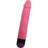 Ρεαλιστικός δονητής BAILE - COLORFUL SEX REALISTIC VIBRATOR PINK 23 CM