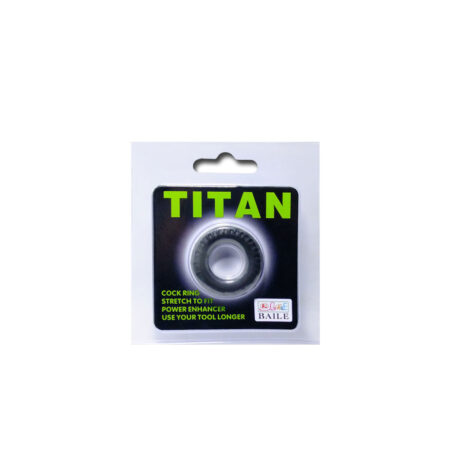 Δαχτυλίδι Πέους BAILE TITAN COCKRING 2CM BLACK GREEN