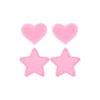 Αυτοκόλλητα θηλών PEEKABOOS Pasties Hot Pink Glow in the dark Hearts And Stars